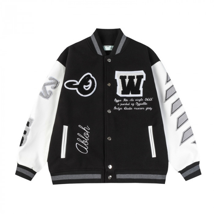 0ff white varsity jacket