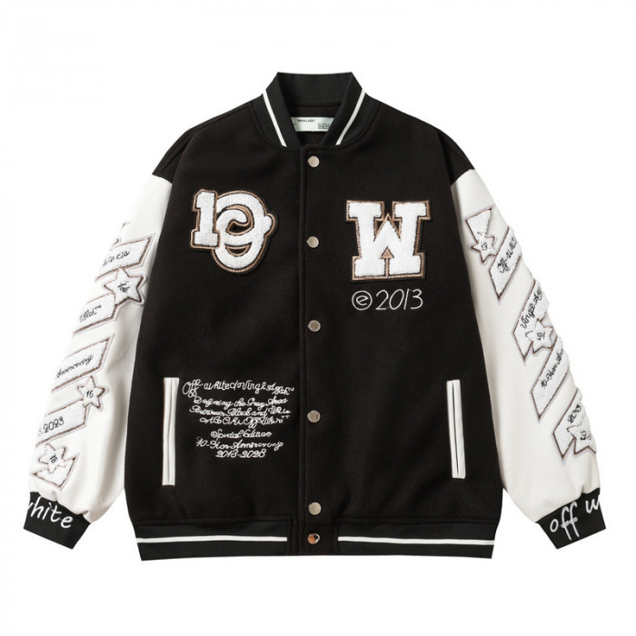 0ff white varsity jacket