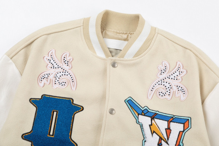 0ff white varsity jacket