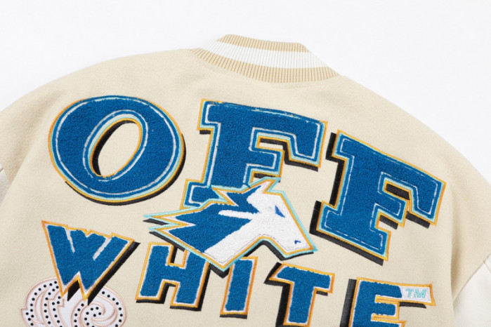 0ff white varsity jacket