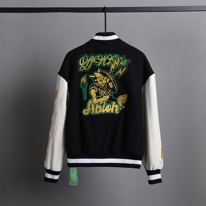 0ff white varsity jacket