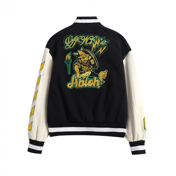 0ff white varsity jacket