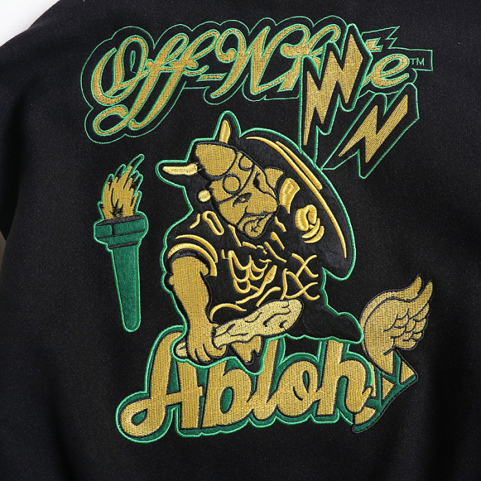 0ff white varsity jacket