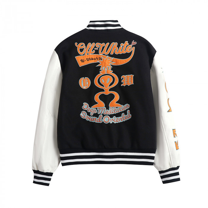 0ff white varsity jacket