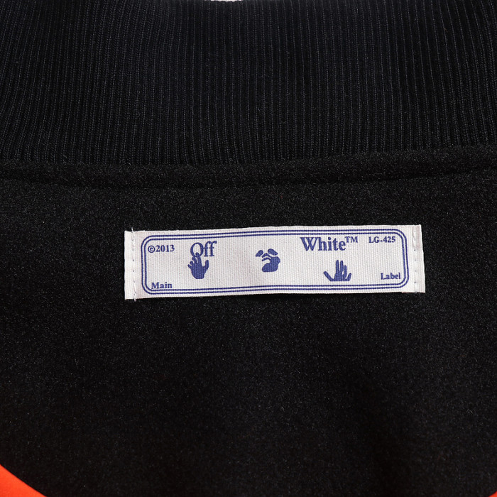 0ff white varsity jacket