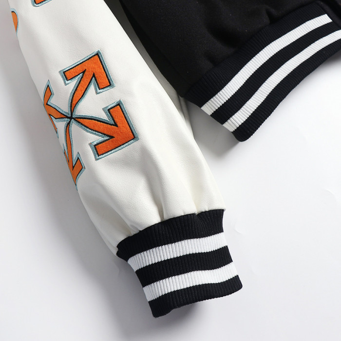 0ff white varsity jacket