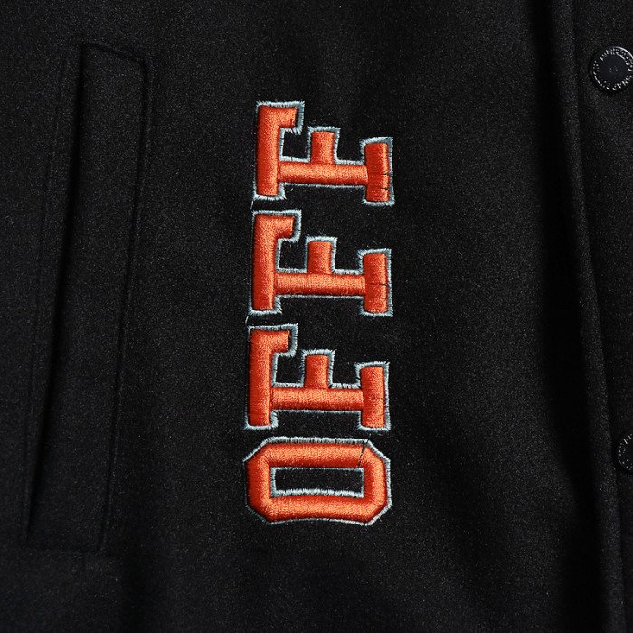 0ff white varsity jacket