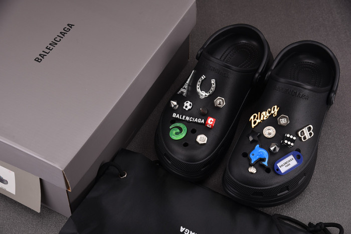 balenciaga jibbitz charm Cr*0*s mules