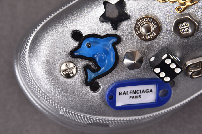 balenciaga jibbitz charm Cr*0*s mules