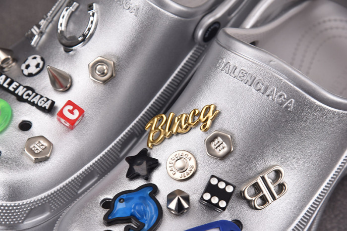 balenciaga jibbitz charm Cr*0*s mules