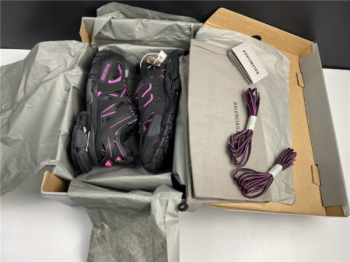 balen track sneaker pink and black 542023 w2la1 2046