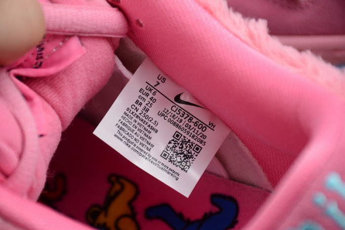 nike sb dunk low grateful dead x pink bear cj5378-600