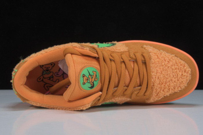 nike sb dunk low grateful dead "orange bear" cj5378-800