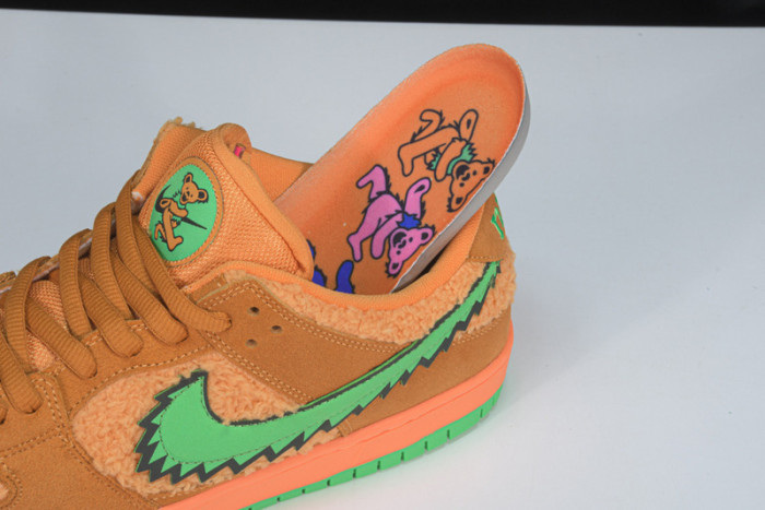nike sb dunk low grateful dead "orange bear" cj5378-800