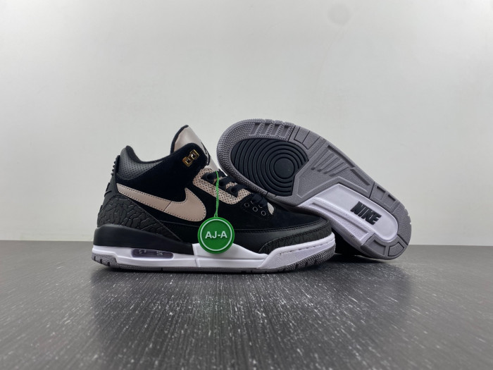 air jordan 3 retro tinker black cement gold ck4348-007