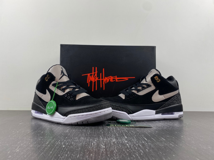 air jordan 3 retro tinker black cement gold ck4348-007