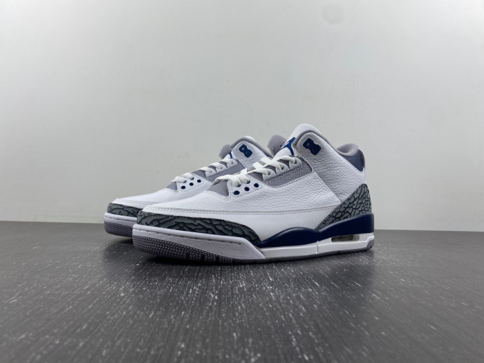 air jordan 3 “white/navy” ct8532-140