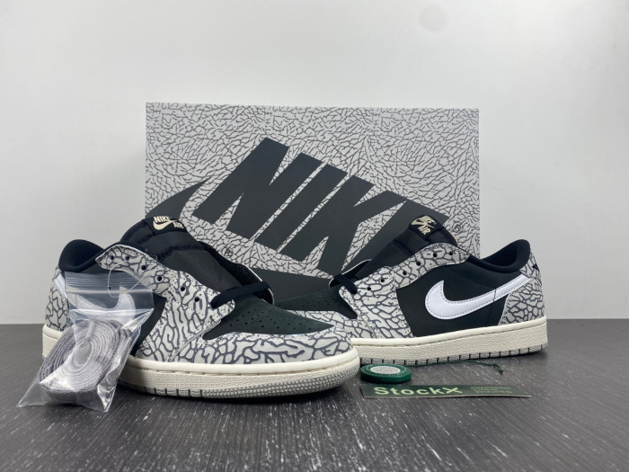 air jordan 1 retro low og black cement cz0790-001