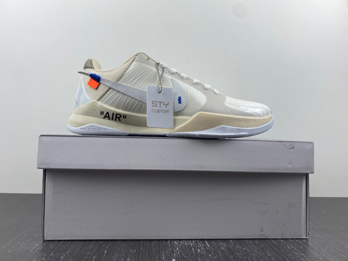 nike kobe 5 protro undefeated rice white db4796-101