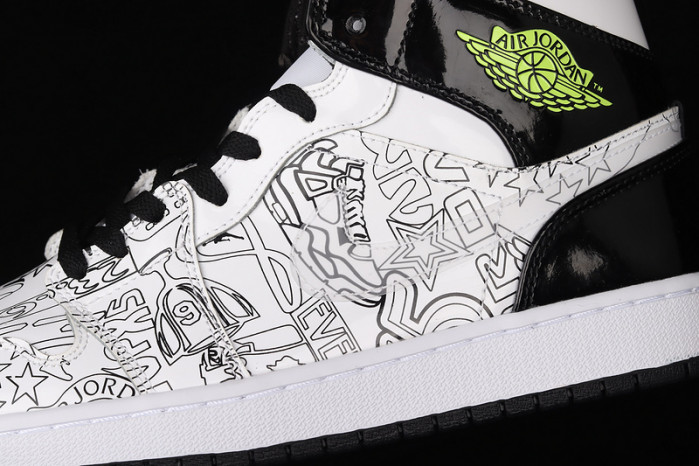 air jordan 1 mid se diy (gs) dc4099-100