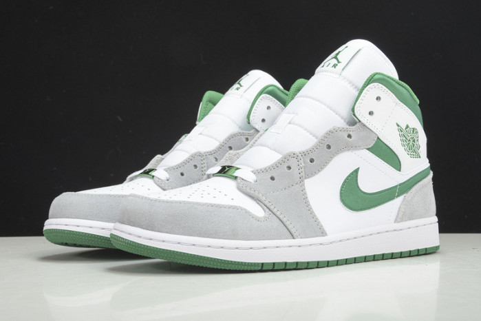 air jordan 1 mid grey green dc7294-103