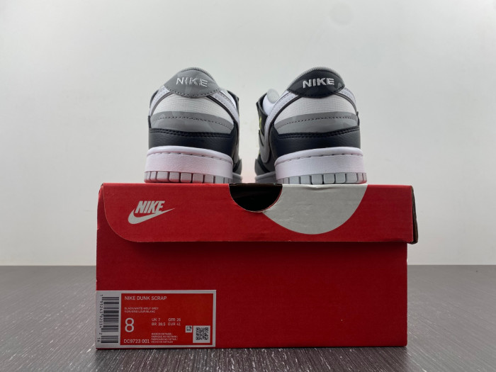 nike dunk low scrap wolf grey light lemon twist dc9723-001