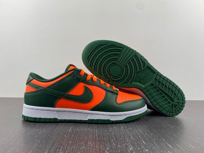 nike dunk low “miami hurricanes” dd1391-300