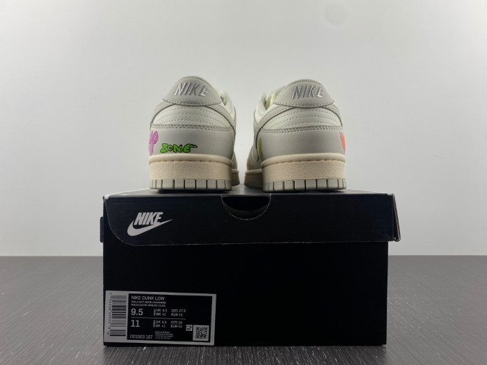nike dunk low chrome hearts dd1503-107.