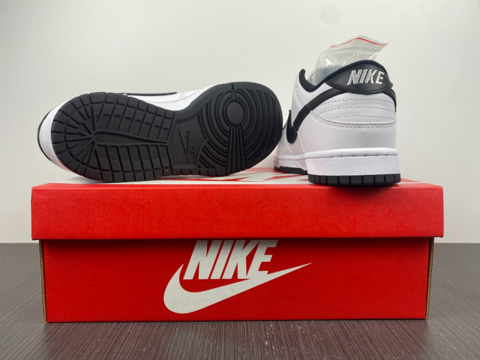 nike dunk low white black wmns dd1503-113