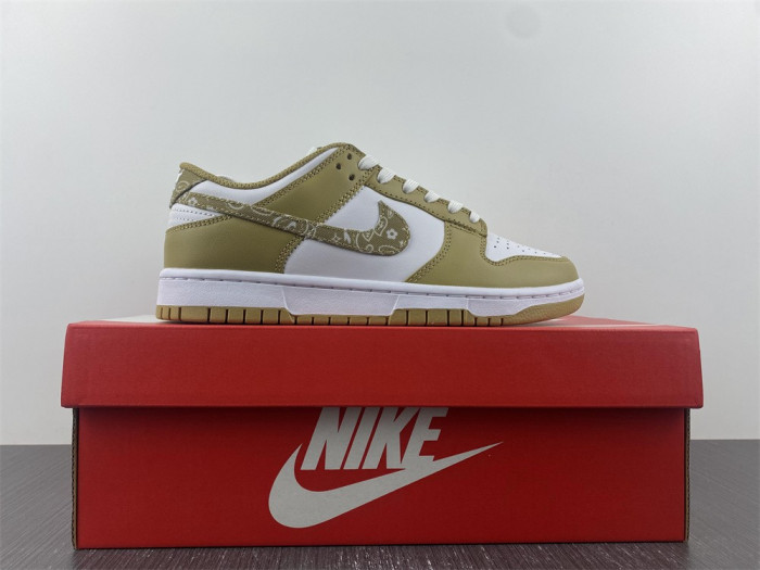 nike dunk low essential paisley pack barley dh4401-104