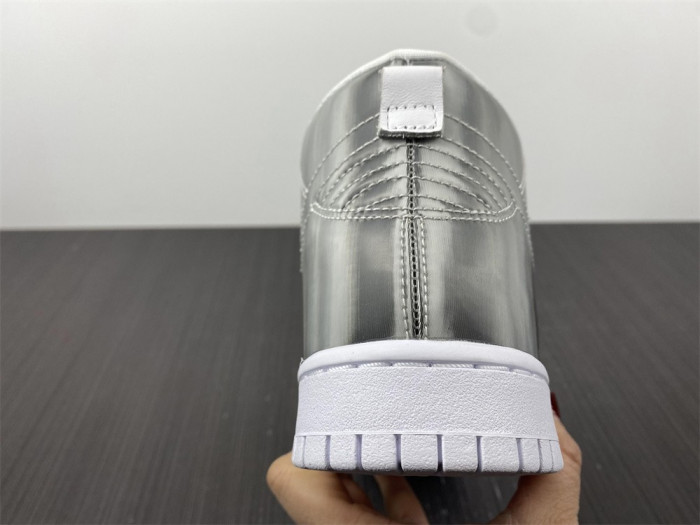 nike dunk high clot metallic silver dh4444-900