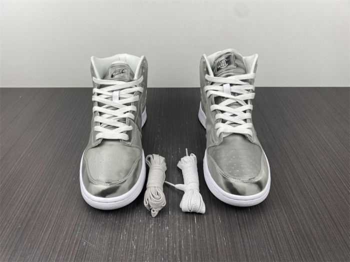nike dunk high clot metallic silver dh4444-900