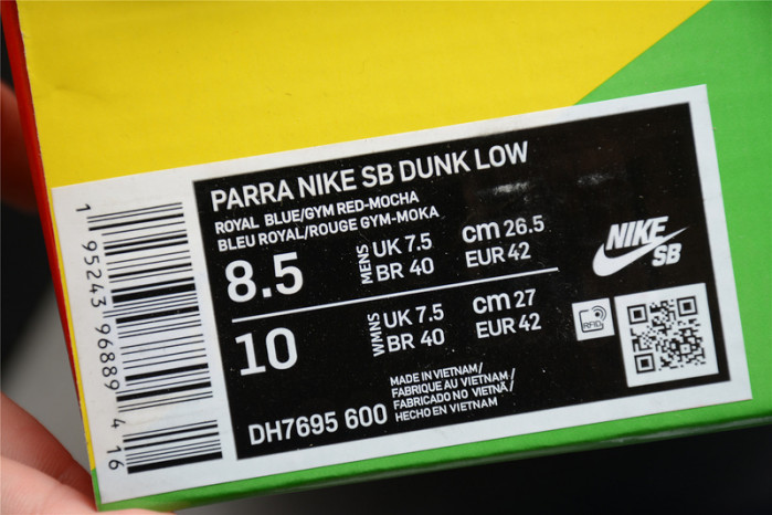 nike sb dunk low pro parra abstract art (2021) dh7695-600