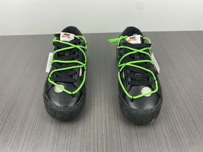 of x nike blazer low black/black-green dh7863-001