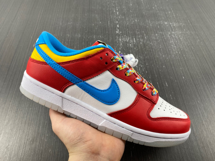 nike dunk low qs lebron james fruity pebbles dh8009-600