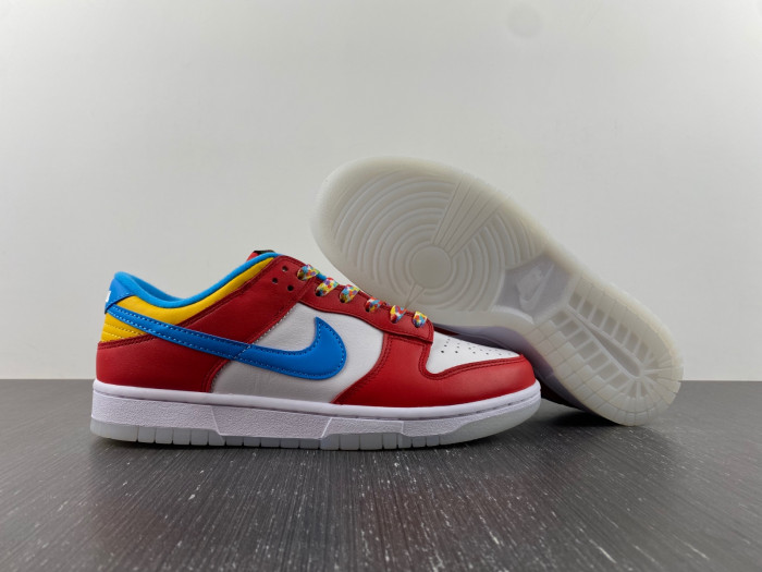 nike dunk low qs lebron james fruity pebbles dh8009-600