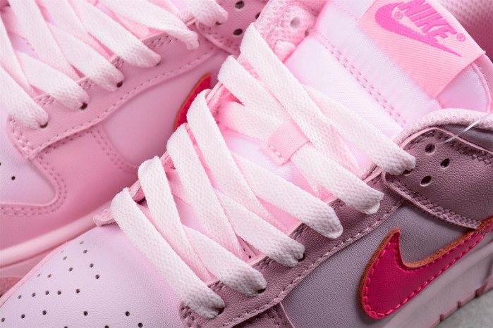 nike dunk low triple pink (gs) dh9765-600