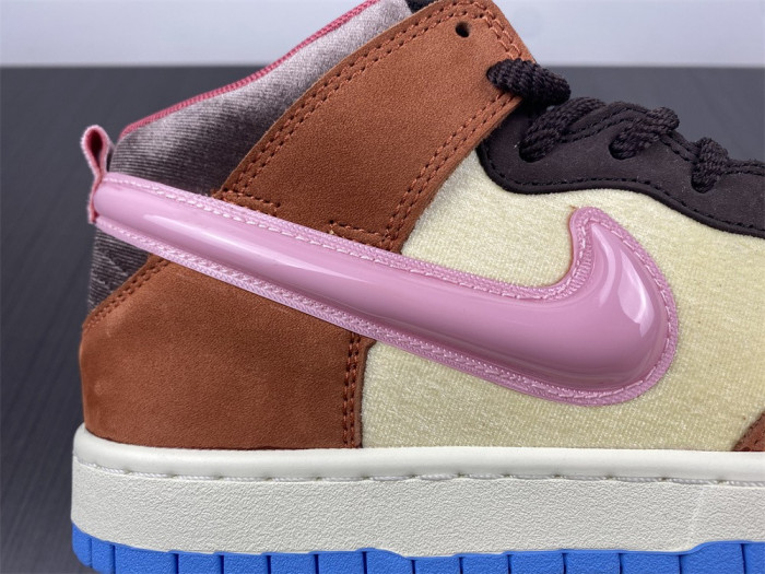 nike dunk mid social status free lunch chocolate milk dj1173-700
