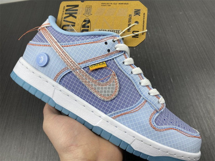 union x nike dunk low blue dj9649-400