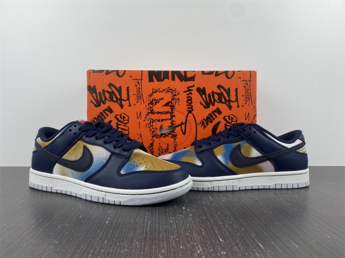 nike dunk low graffiti navy dm0108-400
