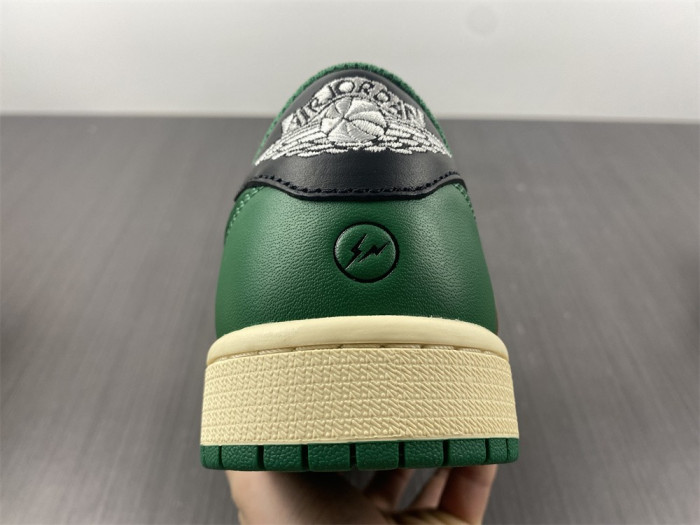 fragment design x travis scott x air jordan 1 low black/beige/green dm7866-128