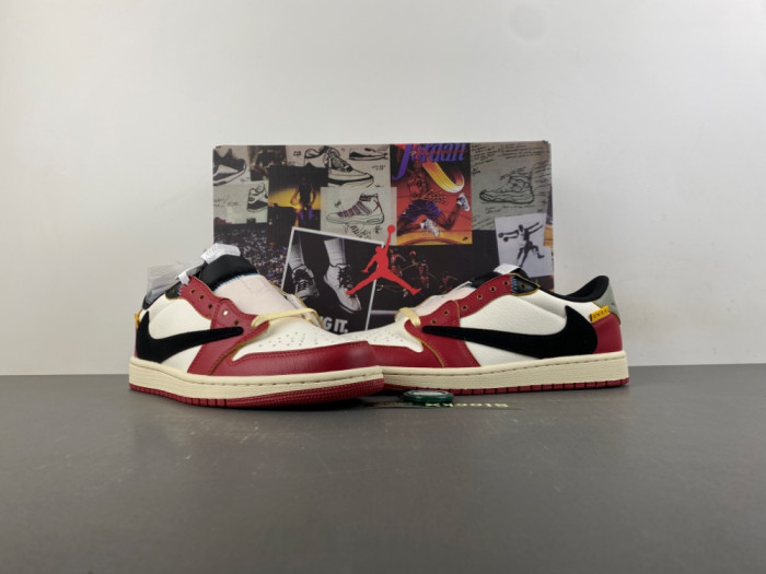 Travis Scott x Air Jordan 1 Low purple DM7866-600Red