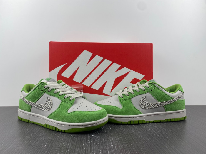 nike dunk low as safari chlorophyll dr0156-300