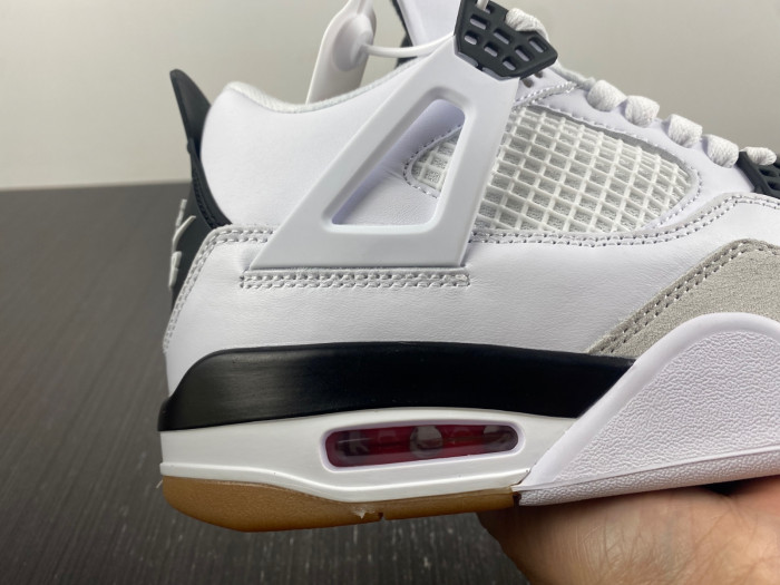air jordan 4 retro white grey black dr5415-100