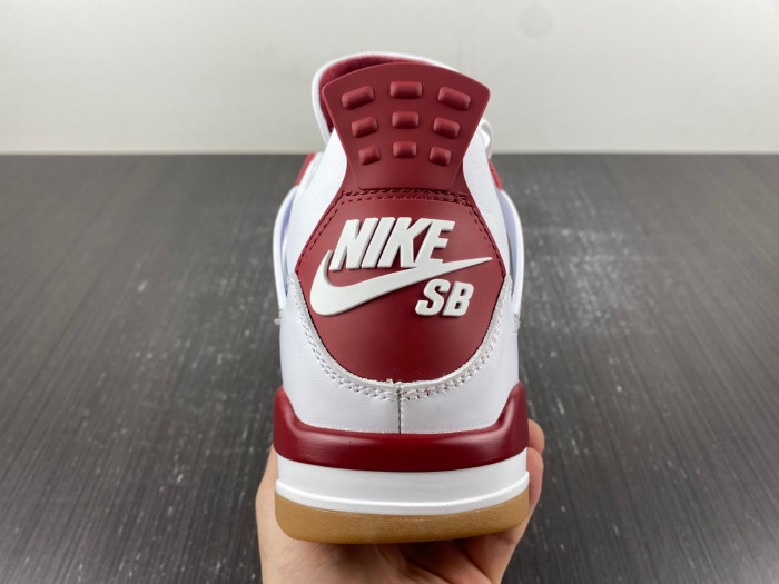 air jordan 4 retro white grey red dr5415-160