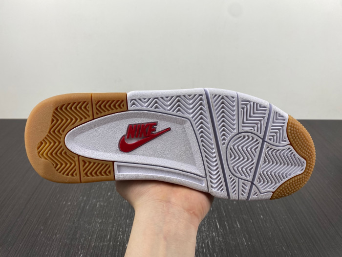 air jordan 4 retro white grey red dr5415-160