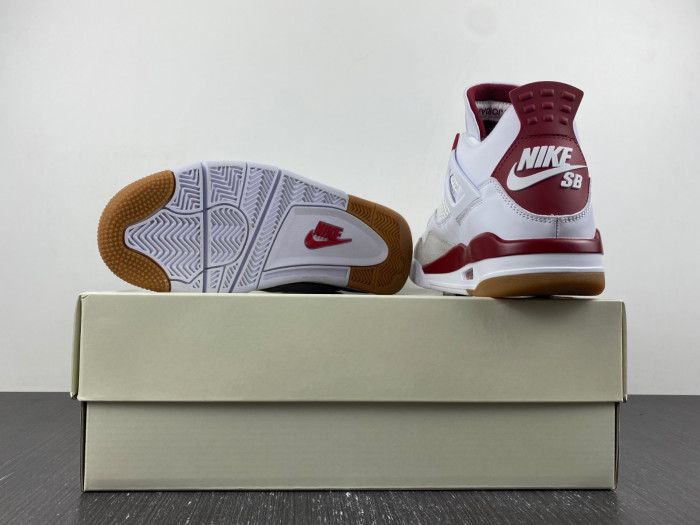 air jordan 4 retro white grey red dr5415-160