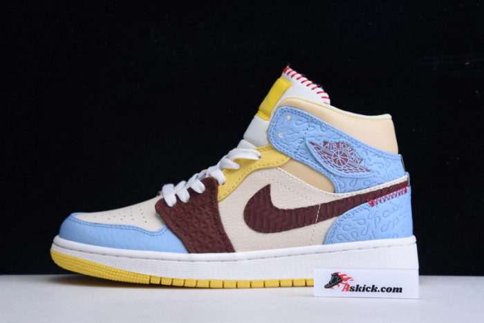 air jordan 1 mid se fearless maison chateau rouge cu2803-200