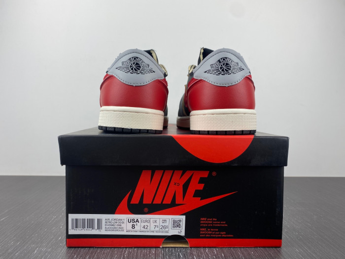 air jordan 1 low og ex “dark smoke grey” dv0982-006