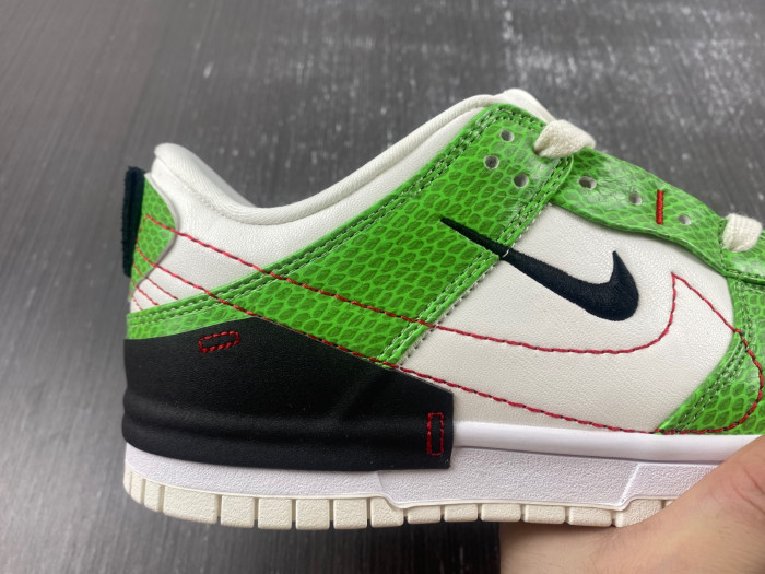 nike dunk low disrupt 2 just do it snakeskin green dv1491-101